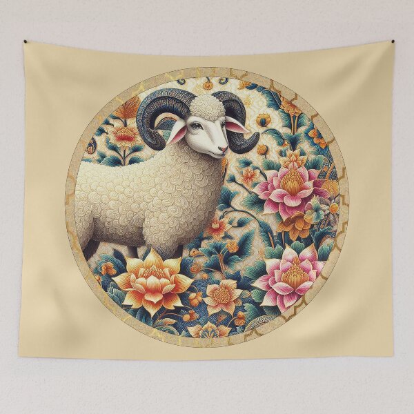 Item preview, Sheep in Thai Motif: Patterns of Culture   designed and sold by Vanich-Panich.