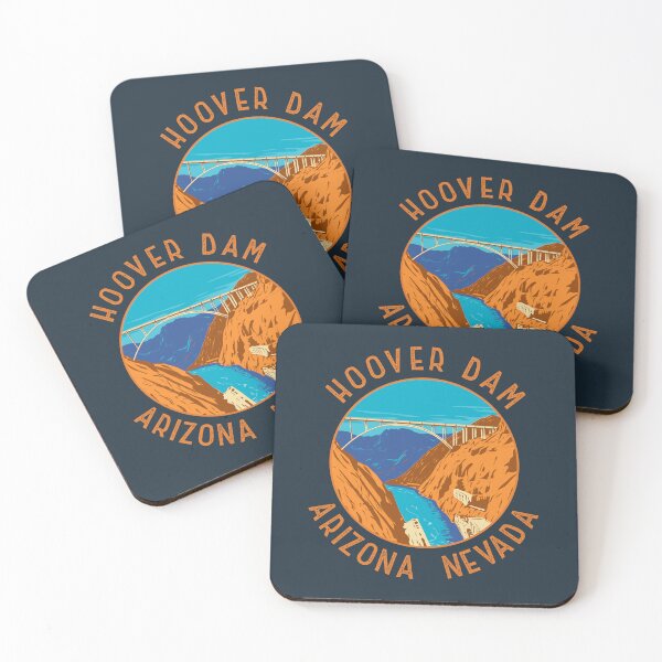 Item preview, Hoover Dam Bridge Retro Distressed Circle designed and sold by KrisSidDesigns.