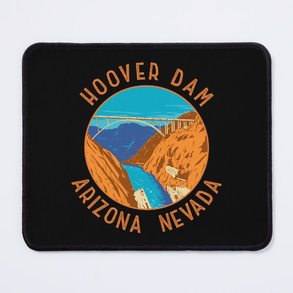 Item preview, Hoover Dam Bridge Retro Distressed Circle designed and sold by KrisSidDesigns.