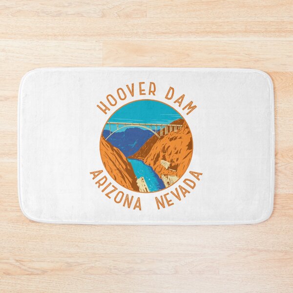 Item preview, Hoover Dam Bridge Retro Distressed Circle designed and sold by KrisSidDesigns.