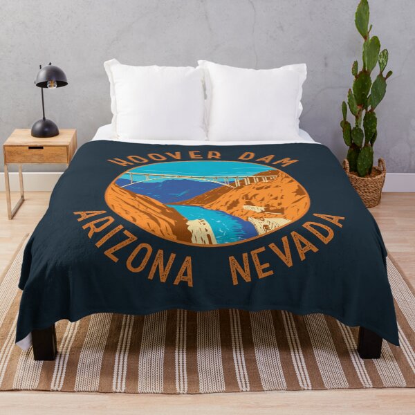 Item preview, Hoover Dam Bridge Retro Distressed Circle designed and sold by KrisSidDesigns.