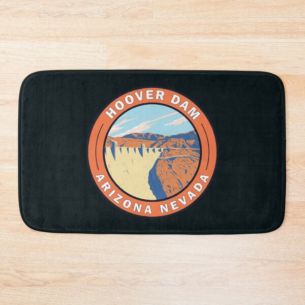 Item preview, Hoover Dam Arizona Nevada Travel Art Badge designed and sold by KrisSidDesigns.