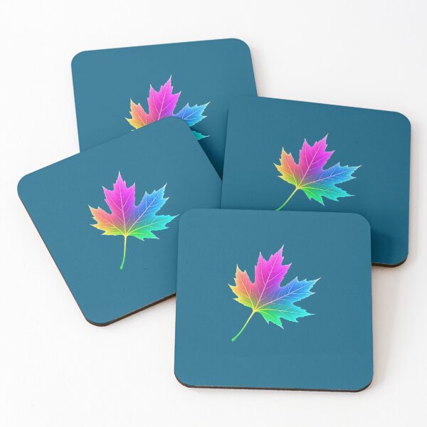 Item preview, Vibrant Rainbow Leaf – Colorful Nature Art designed and sold by Purti123.