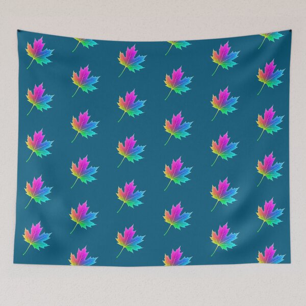 Item preview, Vibrant Rainbow Leaf – Colorful Nature Art designed and sold by Purti123.