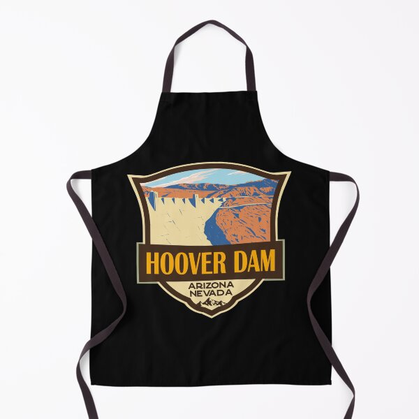 Item preview, Hoover Dam Illustration Retro Badge designed and sold by KrisSidDesigns.