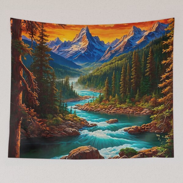 Item preview, The valley of the roaring river designed and sold by PixelParadies.