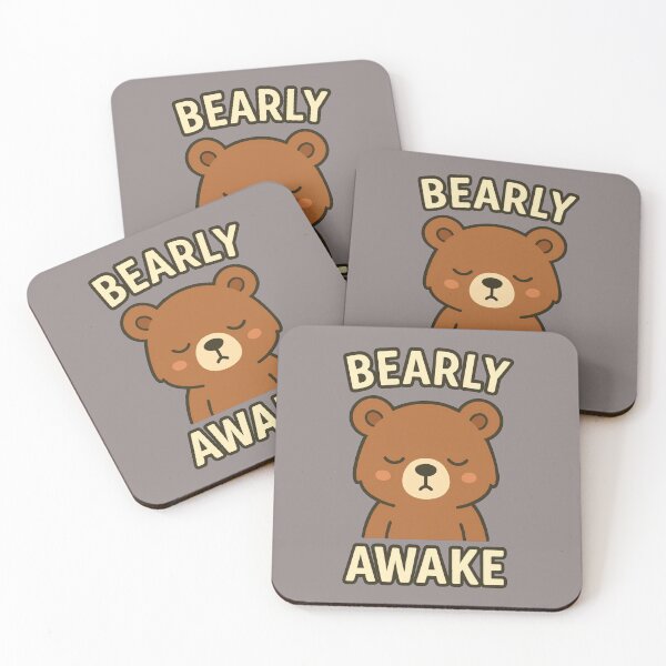 Item preview, Bearly Awake Cute Retro Bear designed and sold by AwesomeBeyondLimits.