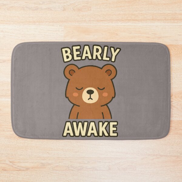 Item preview, Bearly Awake Cute Retro Bear designed and sold by AwesomeBeyondLimits.