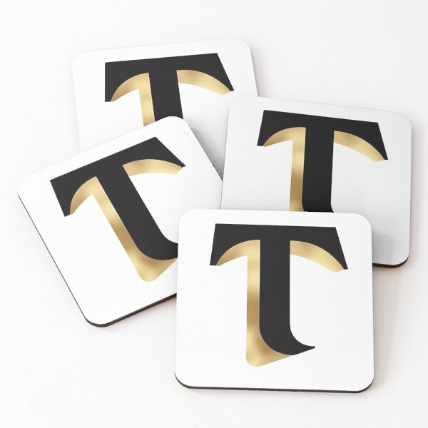 Item preview,  Letter T – Gold & Black Elegance designed and sold by RAKO13.