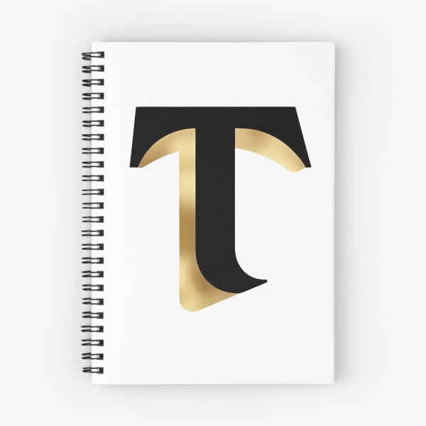 Artikelvorschau, Buchstabe T – Gold & Schwarze Eleganz entworfen und verkauft von RAKO13.