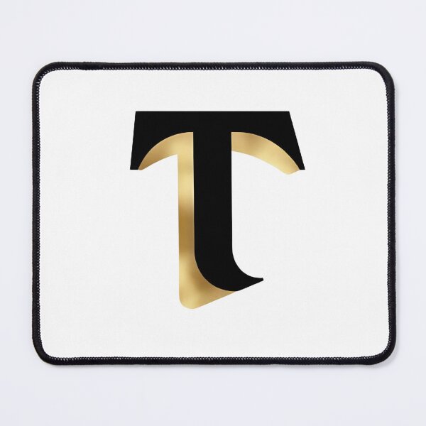 Item preview,  Letter T – Gold & Black Elegance designed and sold by RAKO13.