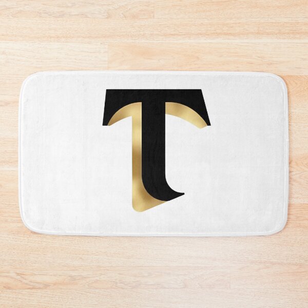 Item preview,  Letter T – Gold & Black Elegance designed and sold by RAKO13.