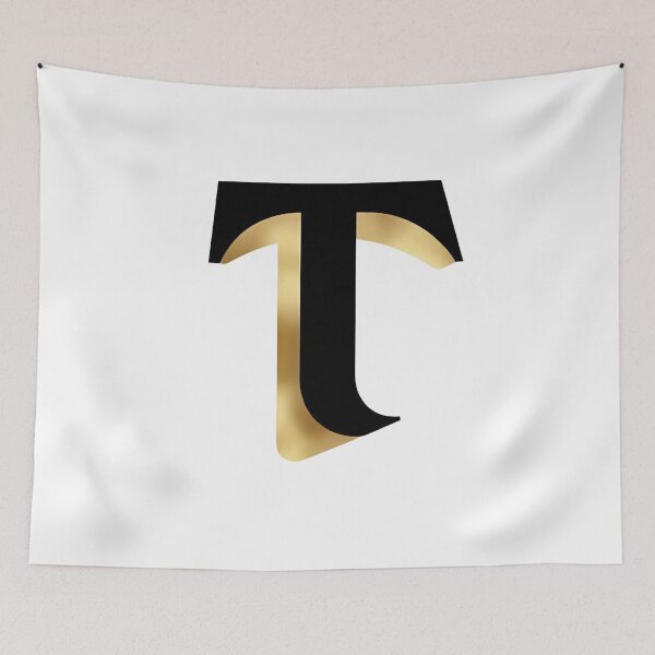 Item preview,  Letter T – Gold & Black Elegance designed and sold by RAKO13.