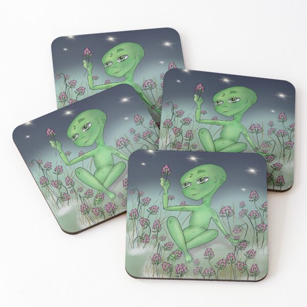 Item preview, Alien in bloom designed and sold by Heathenicia.