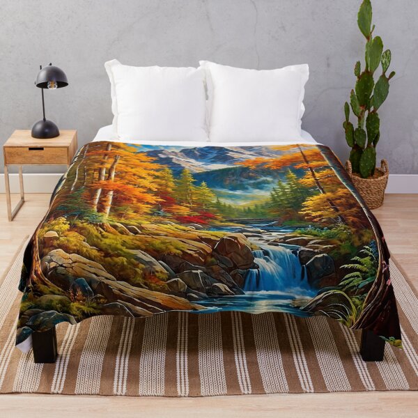 Item preview, The stream of golden autumn designed and sold by PixelParadies.