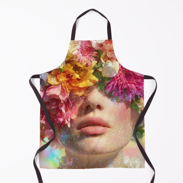 Item preview, Surreal Bloom 2 – Radiant Floral Portrait of a Woman designed and sold by PinkBossStudio.