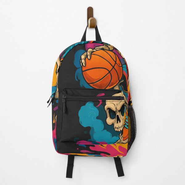 Item preview, Skull Baller - Vibrant Skeleton Basketball Art designed and sold by Royalsticker.