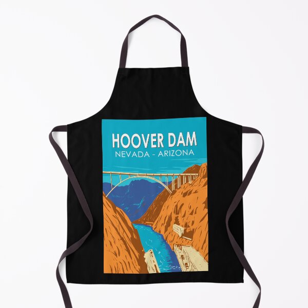 Item preview, Hoover Dam Arizona Nevada Illustration Travel Art Vintage designed and sold by KrisSidDesigns.