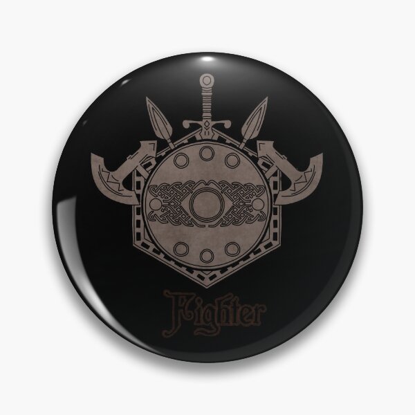 Item preview, Fighter Class Emblem designed and sold by Chaos Bound Designs.