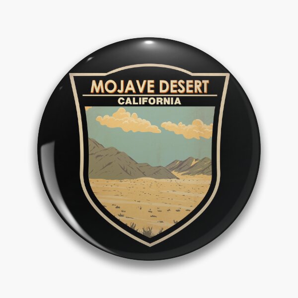 Item preview, Mojave Desert Travel Art Badge designed and sold by KrisSidDesigns.