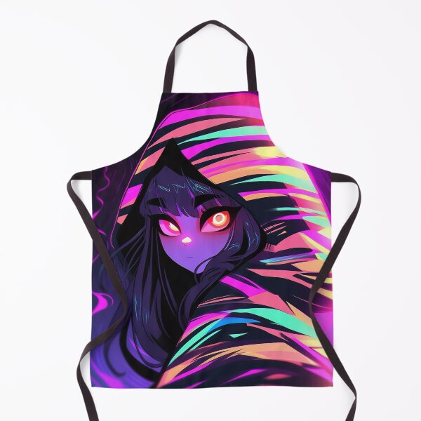 Item preview, Neon Anime Girl Hooded Glow designed and sold by bubblegoth.