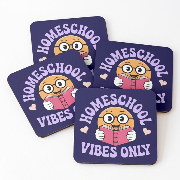 Item preview, Homeschool Vibes Only - Homeschool Life Artwork with a cute studious Emoji designed and sold by YourSocialBae.
