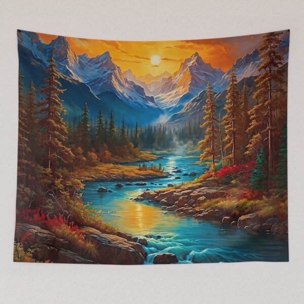 Item preview, Golden Stream of Dusk designed and sold by PixelParadies.