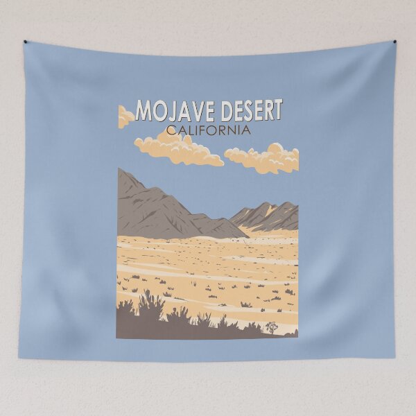 Item preview, Mojave Desert California Illustration Travel Art Vintage designed and sold by KrisSidDesigns.