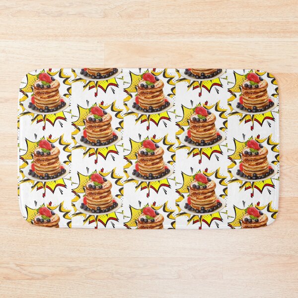 Item preview, Strawberry Pancakes Laptop Sleeve Brunch Blueberry Pancakes Shower Curtain designed and sold by CertainTees Clothing & Accessories .