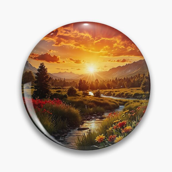 Item preview, The blooming valley of the evening glow designed and sold by PixelParadies.