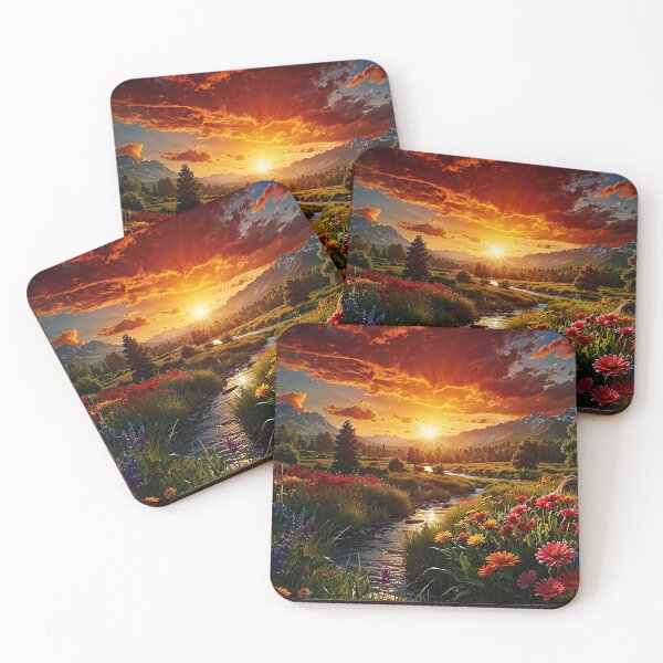 Item preview, The blooming valley of the evening glow designed and sold by PixelParadies.