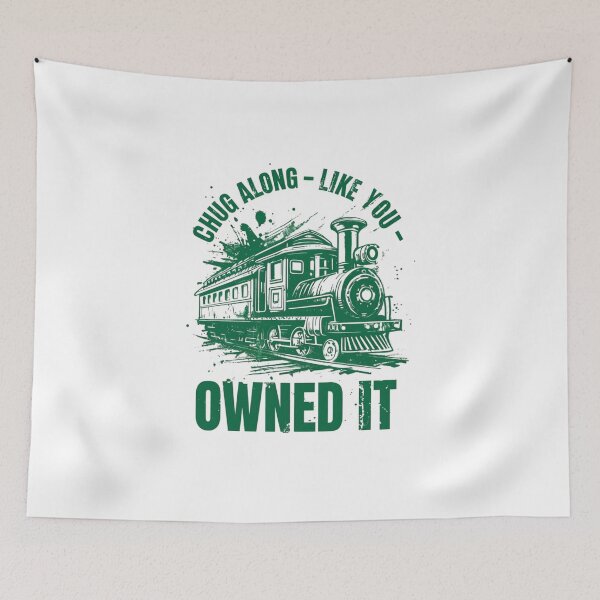Item preview, Funny Train T-Shirt - Chug Along Like You Owned It for Train Enthusiasts, Railroaders, & Model Railroaders designed and sold by Colorful-Garden.
