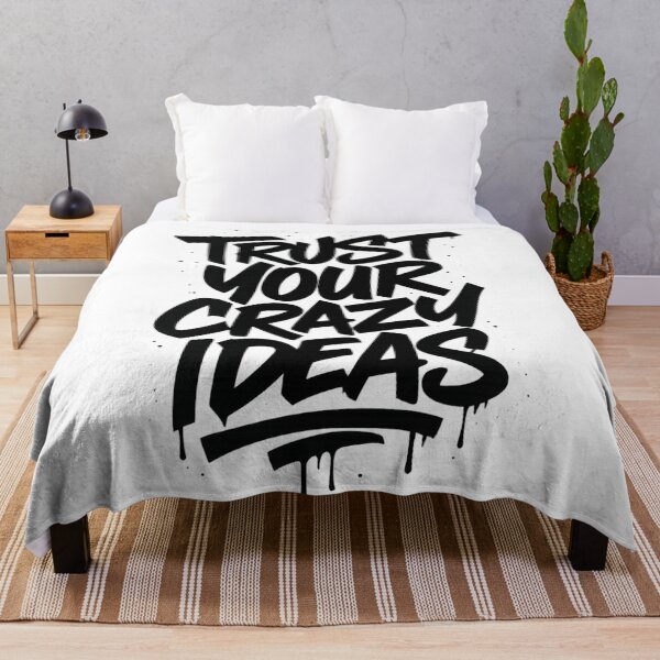 Item preview, Trust Your Crazy Ideas Graffiti Quote designed and sold by Nuvijo.
