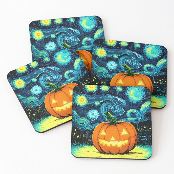 Item preview, Starry Night Pumpkin Halloween Van Gogh Thanksgiving Fall designed and sold by DesignsByAnett.