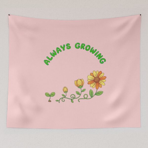 Item preview, Always Growing Kids Positive Growth motivational mindset Illustration designed and sold by teesresolution.