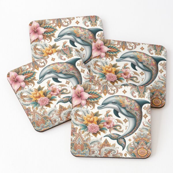 Item preview, A Splash of Thai Civilization: Dolphins with Motif Grace   designed and sold by Vanich-Panich.