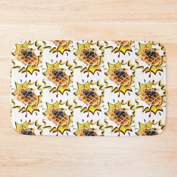 Item preview, Blueberry waffle  Laptop Sleeve Brunch blueberry, waffle, Shower Curtain  designed and sold by CertainTees Clothing & Accessories .