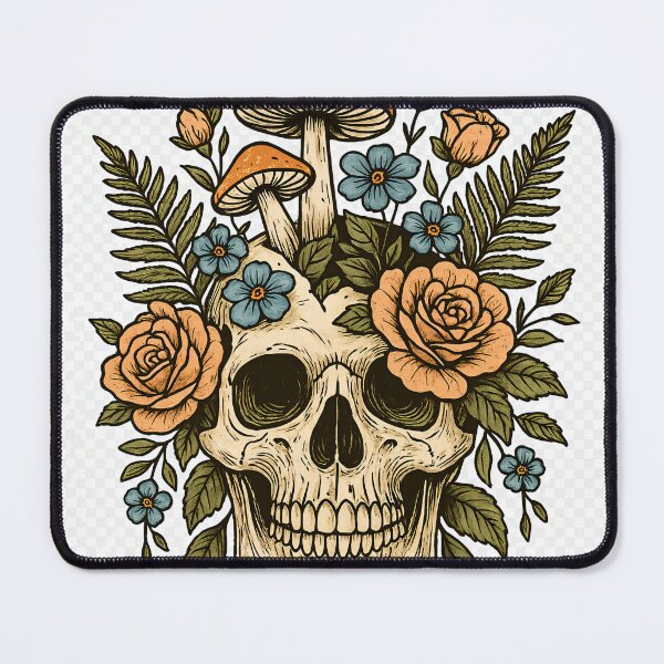 Item preview,  Foliage Skull Illustration designed and sold by opulantorbit.