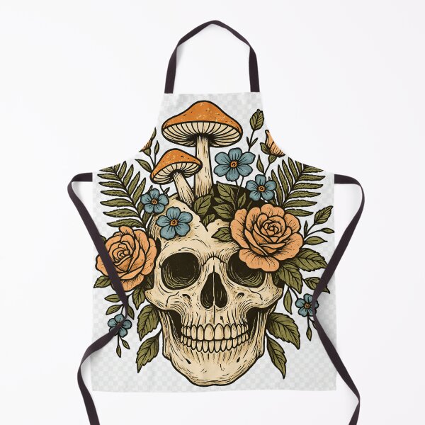 Item preview, Foliage Skull Illustration designed and sold by opulantorbit.