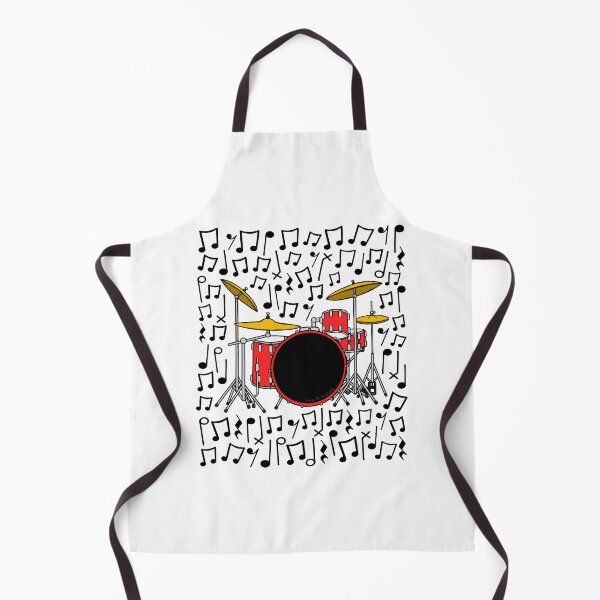 Item preview, Drum Kit Musical Notes Drummer Percussion Teacher Musician designed and sold by doodlerob.