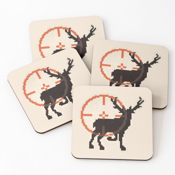 Item preview, Deer Slayer Pixel Art – Retro Hunting Design designed and sold by PixelDrukiPL.