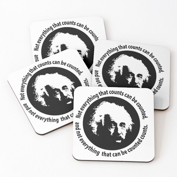 Artikelvorschau, Einstein über das, was zählt entworfen und verkauft von DoubleCap Design.