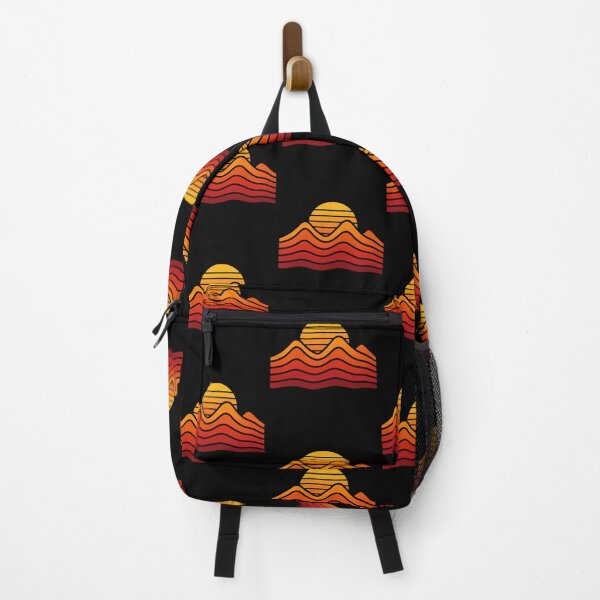 Item preview, Abstract Retro Sunset & Mountain Waves - Vintage Nature designed and sold by VinsendDraconi.