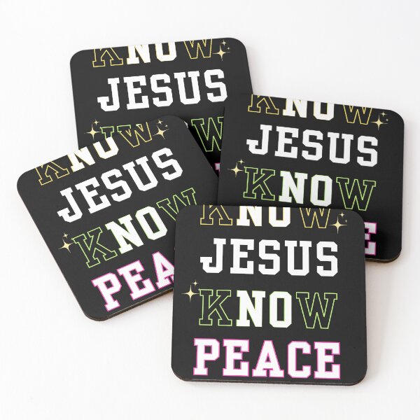 Item preview, kNOw JESUS kNOw PEACE designed and sold by Holy Coast Threads (Formerly ChristianFlower).