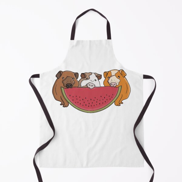 Item preview, Playful Guinea Pigs and Watermelon Illustration designed and sold by shopdiego.