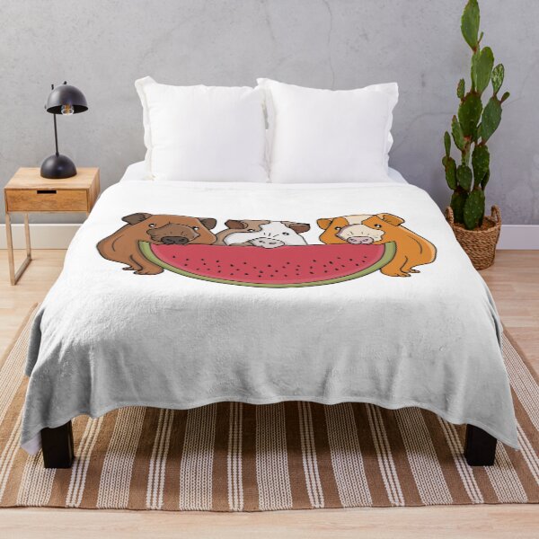 Item preview, Playful Guinea Pigs and Watermelon Illustration designed and sold by shopdiego.