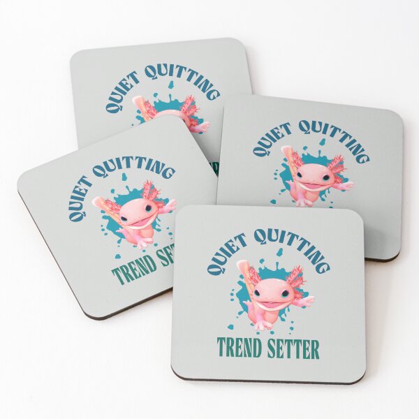 Item preview, Funny Pink Axolotl Quiet Quitting Trend Setter designed and sold by Vac1.