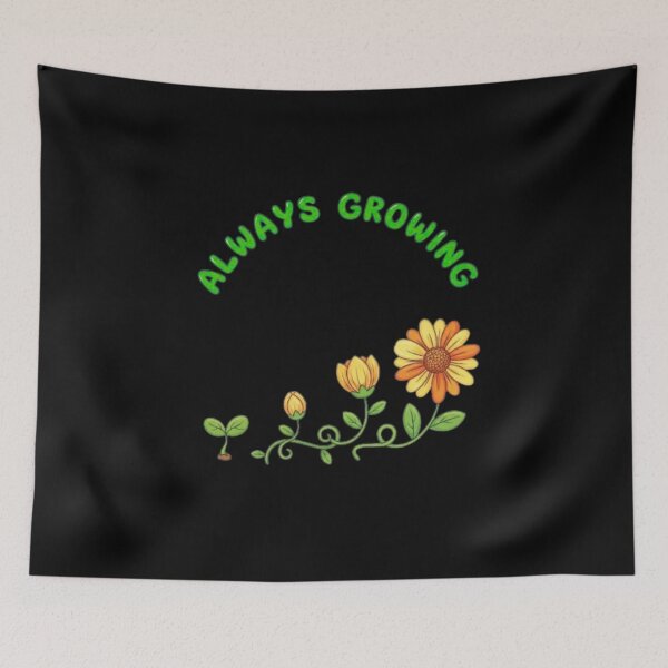 Item preview, Always Growing Kids Positive Growth motivational mindset Illustration designed and sold by teesresolution.