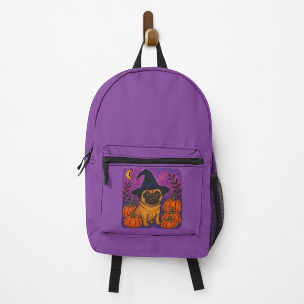 Item preview, Halloween Pug Witch Pumpkins Cute Spooky Dog designed and sold by FrictionMaxxing.