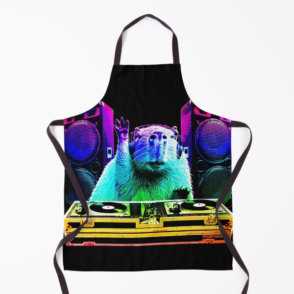 Item preview, Rainbow Capybara DJ designed and sold by ROBOTFACE T-Shirts.